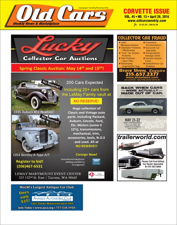 Old Cars Weekly Magazine