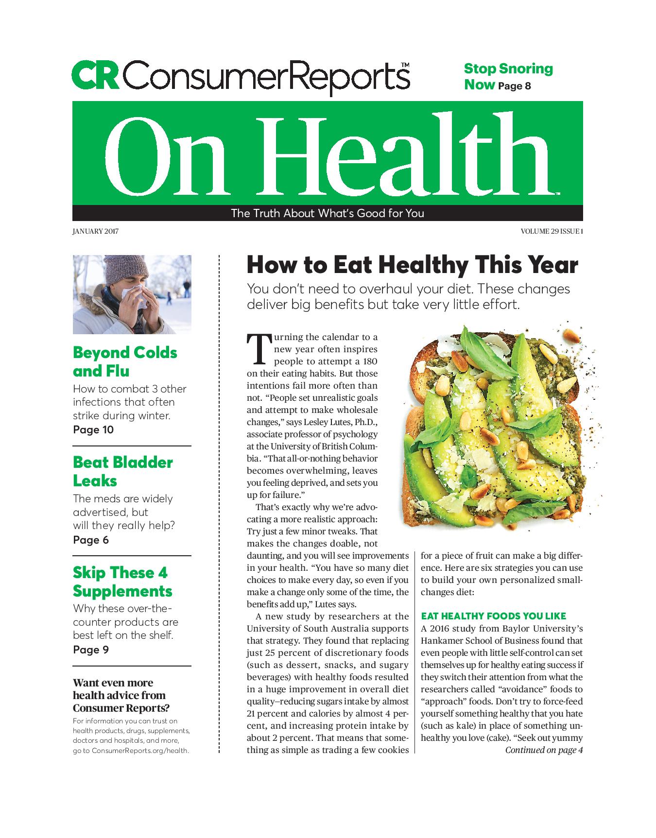 Consumer Reports On Health Magazine Subscriptions | Renewals | Gifts